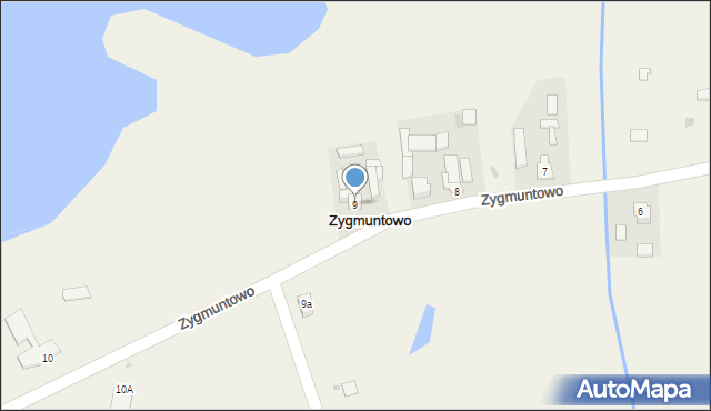 Zygmuntowo, Zygmuntowo, 9, mapa Zygmuntowo