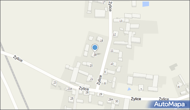 Żylice, Żylice, 19, mapa Żylice