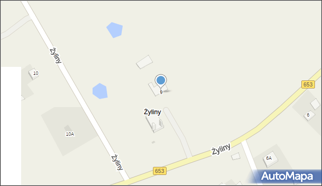 Żyliny, Żyliny, 9, mapa Żyliny