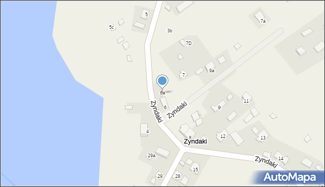 Zyndaki, Zyndaki, 6a, mapa Zyndaki