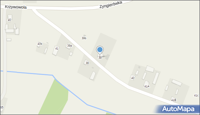 Zyngierówka, Zyngierówka, 39, mapa Zyngierówka