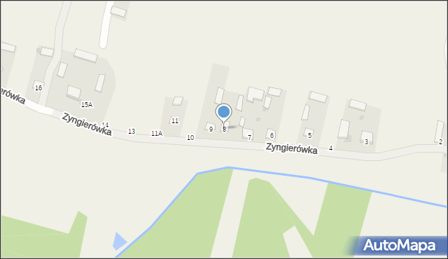 Zyngierówka, Zyngierówka, 8, mapa Zyngierówka