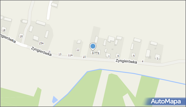 Zyngierówka, Zyngierówka, 9, mapa Zyngierówka