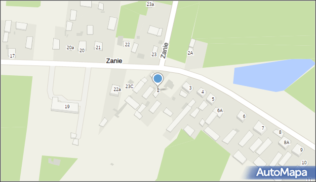 Zynie, Zynie, 2, mapa Zynie