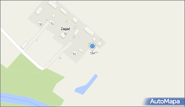 Zynie, Zynie, 53A, mapa Zynie