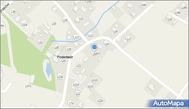 Żyraków, Żyraków, 120, mapa Żyraków