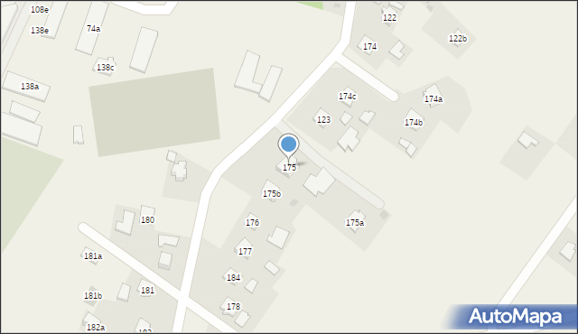 Żyraków, Żyraków, 175, mapa Żyraków