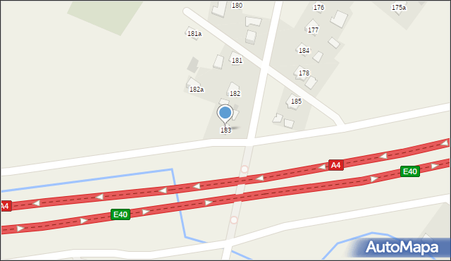 Żyraków, Żyraków, 183, mapa Żyraków