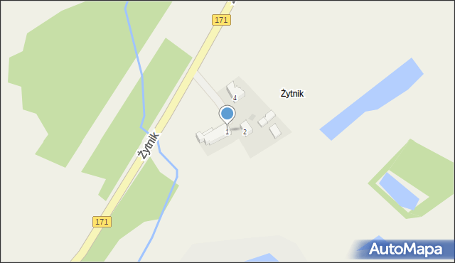 Żytnik, Żytnik, 1, mapa Żytnik