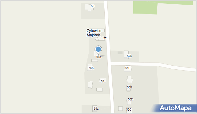 Żytowice, Żytowice, 57a, mapa Żytowice