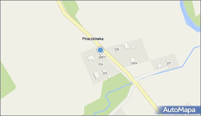 Żyznów, Żyznów, 205, mapa Żyznów