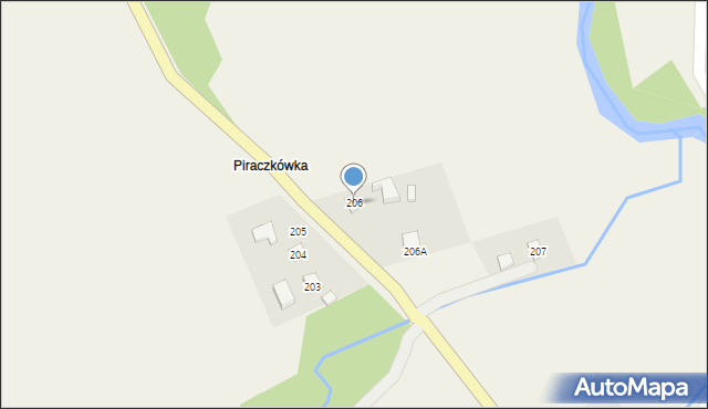 Żyznów, Żyznów, 206, mapa Żyznów