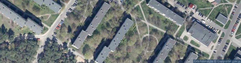 Zdjęcie satelitarne 14 Pułku Piechoty ul.