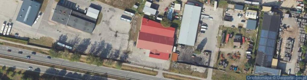 Zdjęcie satelitarne 1 Brygady Pancernej Wojska Polskiego ul.
