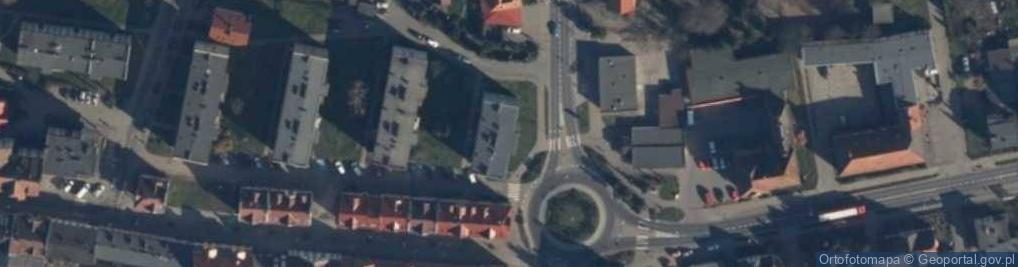 Zdjęcie satelitarne 1 Dywizji Wojska Polskiego ul.