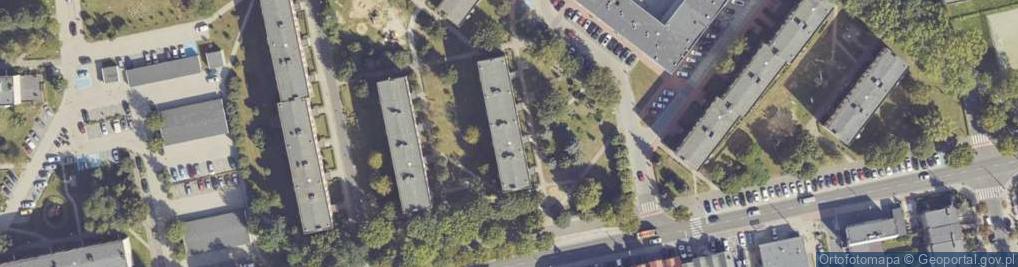 Zdjęcie satelitarne 55. Pułku Piechoty ul.
