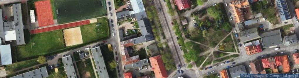 Zdjęcie satelitarne Aleje Jana Pawła II al.