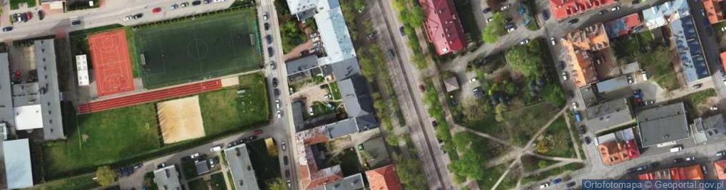 Zdjęcie satelitarne Aleje Jana Pawła II al.