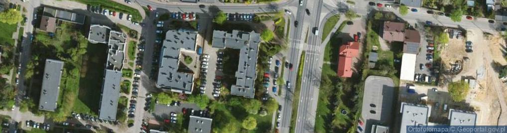 Zdjęcie satelitarne Al. Armii Krajowej al.