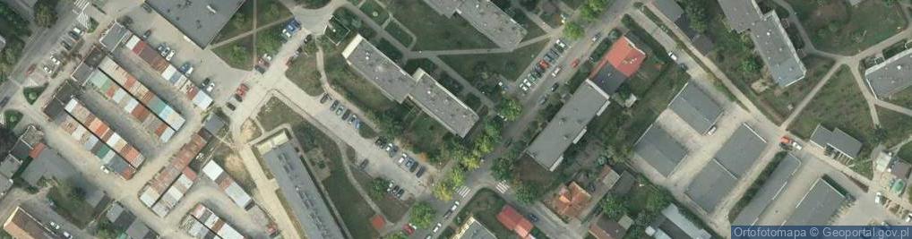 Zdjęcie satelitarne Aleja Ligi Ochrony Przyrody al.