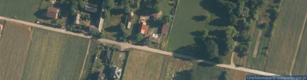 Zdjęcie satelitarne Bełdów-Krzywa Wieś ul.