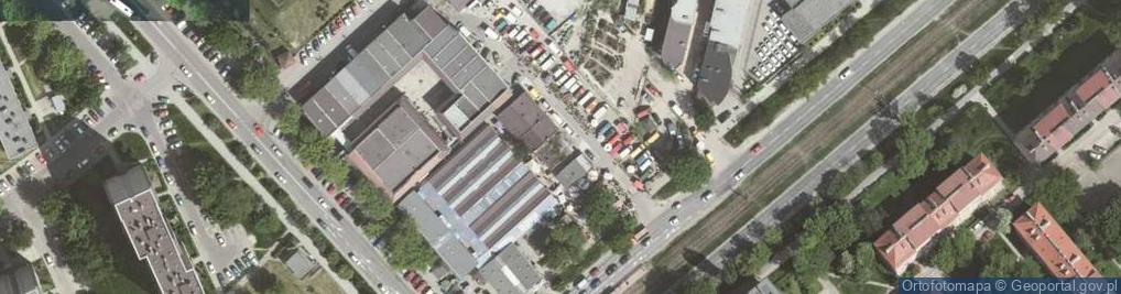 Zdjęcie satelitarne Bieńczycki Plac Targowy ul.