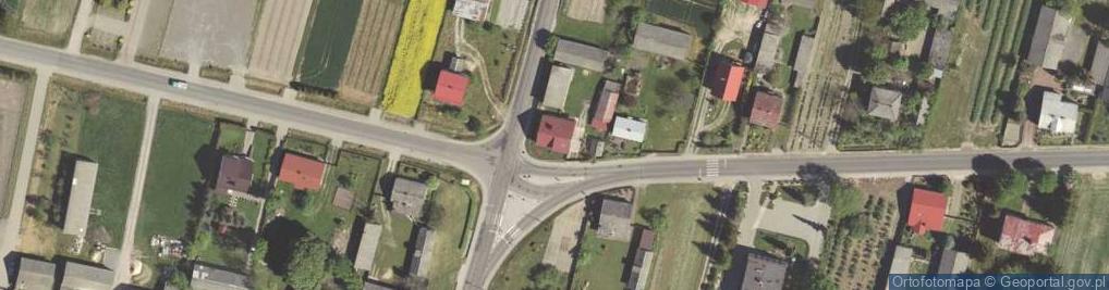 Zdjęcie satelitarne Borzechów-Kolonia ul.