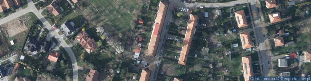 Zdjęcie satelitarne Bohaterów Getta ul.