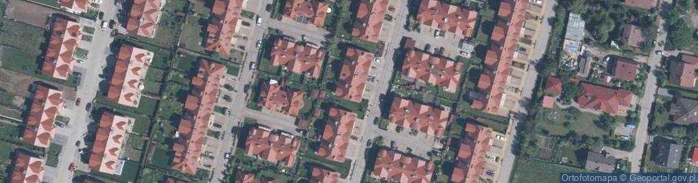 Zdjęcie satelitarne Brzoskwiniowa ul.