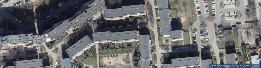 Zdjęcie satelitarne Brązowa ul.