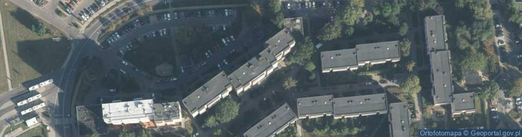 Zdjęcie satelitarne Brązowa ul.