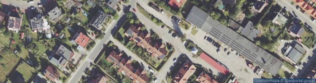 Zdjęcie satelitarne Bzów ul.