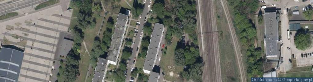 Zdjęcie satelitarne Bzowa ul.