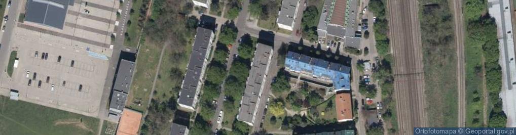 Zdjęcie satelitarne Bzowa ul.