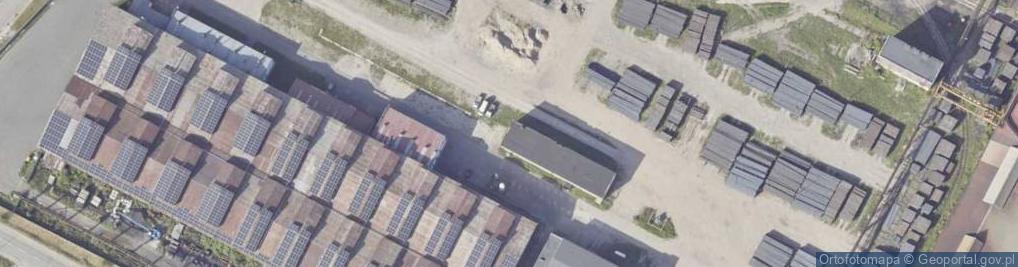 Zdjęcie satelitarne Centralnego Okręgu Przemysłowego ul.