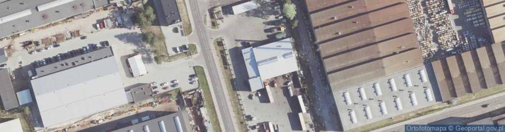 Zdjęcie satelitarne Centralnego Okręgu Przemysłowego ul.