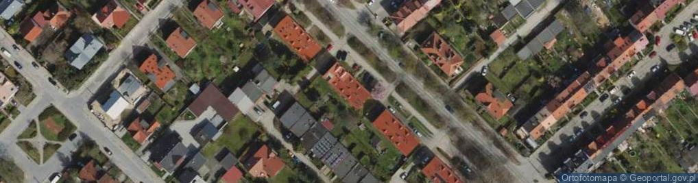 Zdjęcie satelitarne Chrzanowskiego Bernarda ul.