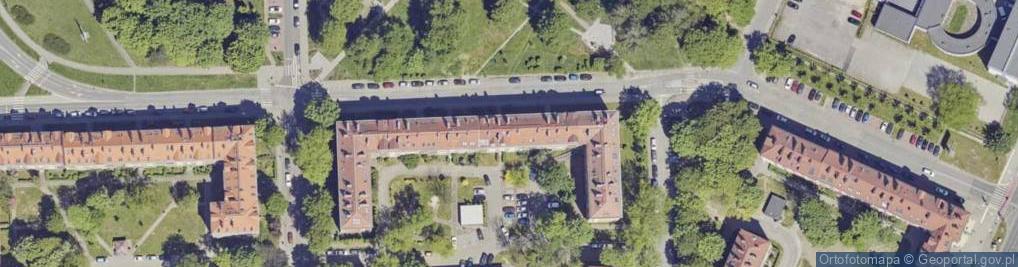 Zdjęcie satelitarne Cienista ul.