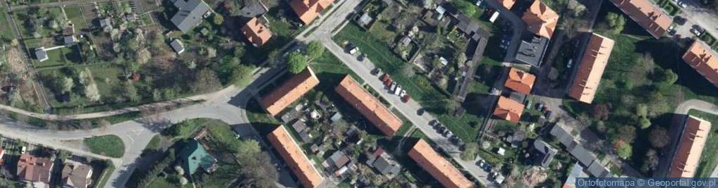 Zdjęcie satelitarne Czerwona ul.