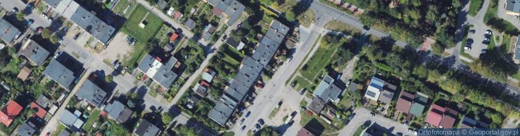 Zdjęcie satelitarne Czynu Zbrojnego Kolejarzy ul.