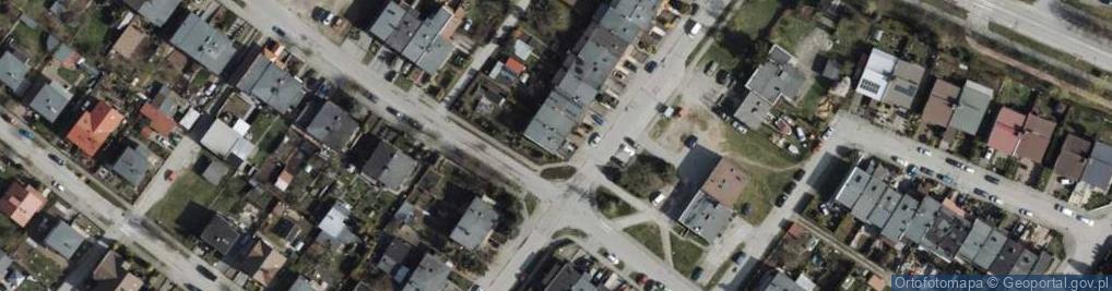 Zdjęcie satelitarne Czynu Zbrojnego Kolejarzy ul.
