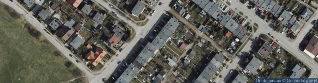 Zdjęcie satelitarne Czynu Zbrojnego Kolejarzy ul.