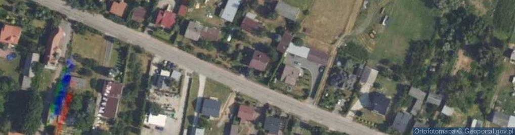 Zdjęcie satelitarne Cząstków Mazowiecki ul.
