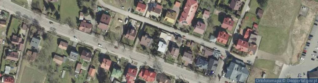 Zdjęcie satelitarne Czerwona ul.