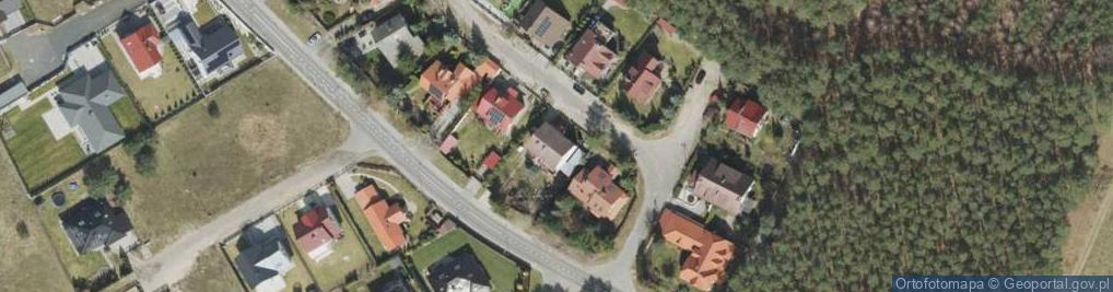 Zdjęcie satelitarne Drzonków-Rekreacyjna ul.