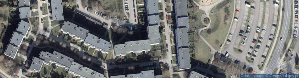Zdjęcie satelitarne Fioletowa ul.