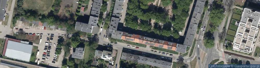 Zdjęcie satelitarne Fiołkowa ul.