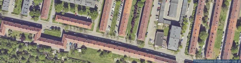 Zdjęcie satelitarne Franciszka Żwirki i Stanisława Wigury ul.