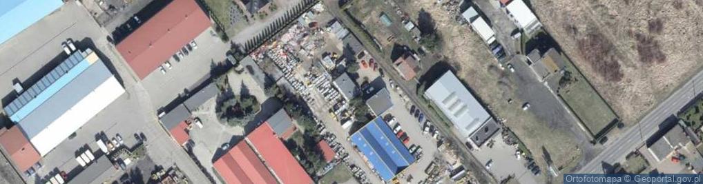 Zdjęcie satelitarne Hangarowa ul.