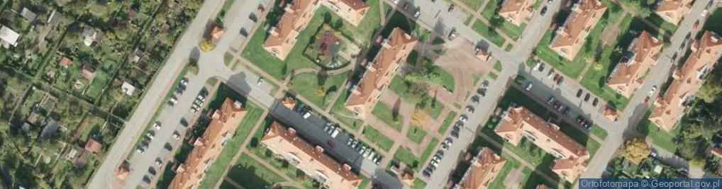 Zdjęcie satelitarne Hauptmana Andrzeja, ks. ul.